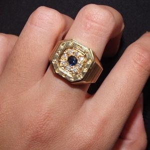 Diamond and Sapphire Ring
